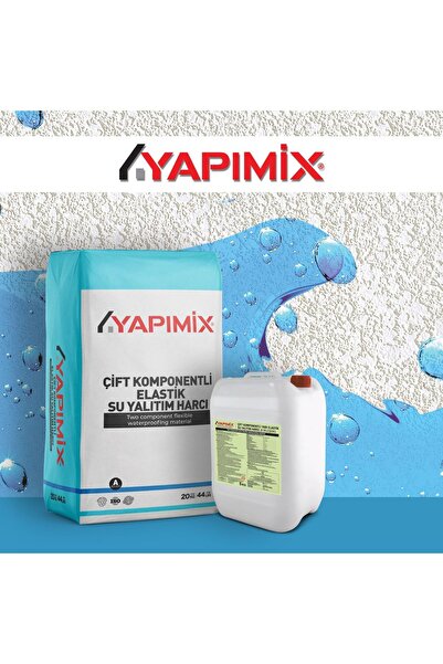 YAPIMİX Yarı Elastik 2k (20+5kg) - Çimento Ve Akrilik Bazlı Su Yalıtım Harcı