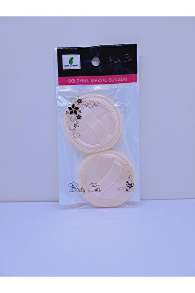 blackleg Beauty Care Diva 2'li Ponpon Makyaj Pudra Süngeri Yuvarlak Küçük Boy