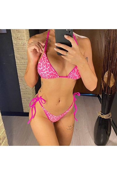 ŞAHPERA BUTİK Σετ μπικίνι Pinkzebra