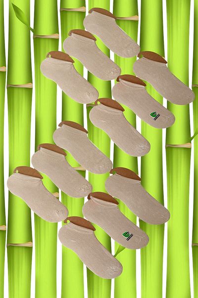 stellare Πακέτο 12 Unisex Bamboo Sneakers - Αόρατα και χωρίς ραφή