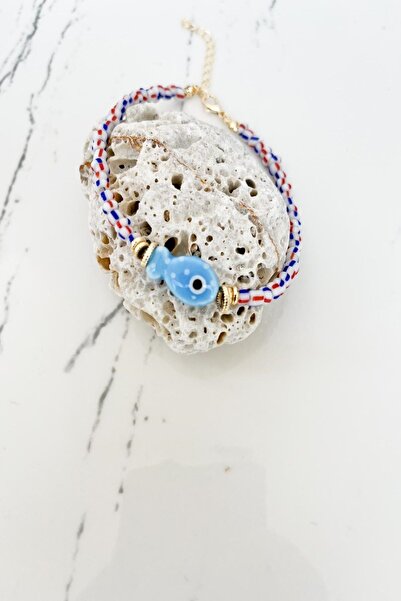 Pretty Balık Model Doğal Taşlı Halhal