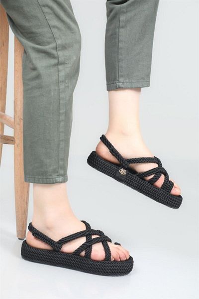 ZENNESHOES Rope Sandals - High Sole