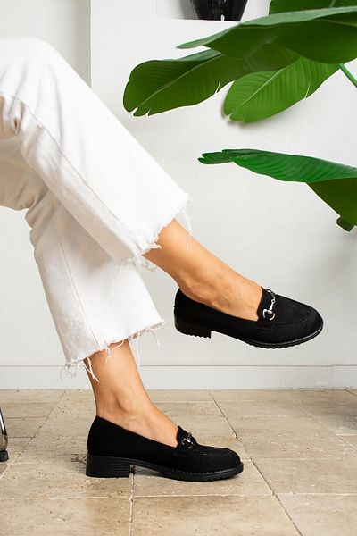 ZENNESHOES Black Patent Leather Sherry Women's Loafer Shoes
