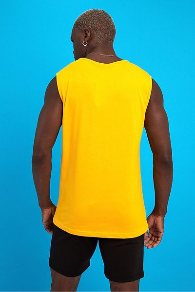 İLKCET MODA Light and Sleeveless Men's Combed Cotton Undershirt - Loose Fit