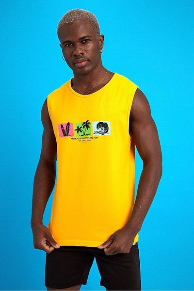 İLKCET MODA Light and Sleeveless Men's Combed Cotton Undershirt - Loose Fit