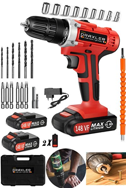 Pro Draxler Germany  Generation 148 VF 14 Ah Çelik Şanzuman Çift Akülü 24 Par...