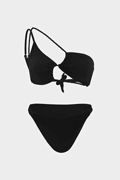 Açelya Okcu Premium Halat Detaylı FREYA Slim Fit Kadın Bikini Altı