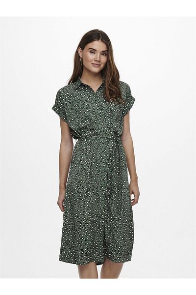 ONLY Hemdblusenkleid Bindegürtel Blusenkleid