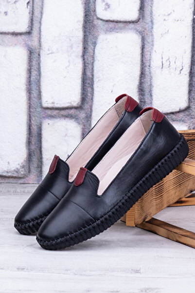 Ghattix Γυναικεία παπούτσια μπαλαρίνας Feraz από γνήσιο δέρμα