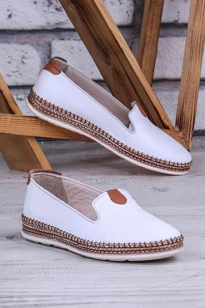 Ghattix Pantofi damă balerina din piele naturală Feraz