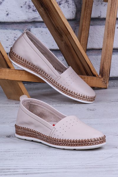 Ghattix Pantofi de damă balerina Herna din piele naturală