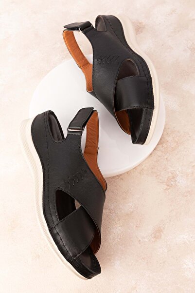 Gondol Жіночі шкіряні зручні сандалі для щоденного носіння Byz.413