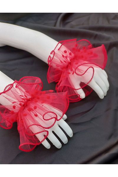 es moda shop Little Almira for Girl - Red with Removable Cuffs