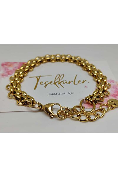 FOR YOU TAKI by Ezgi سوار نسائي بحلقة فولاذية رياضية أنيقة موديل المجوهرات