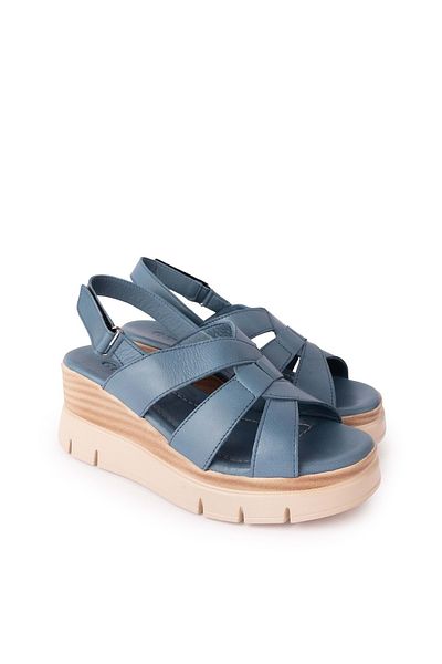 Gondol Sandale de damă din piele naturală - toc pană, confortabile zilnic - iz.9604