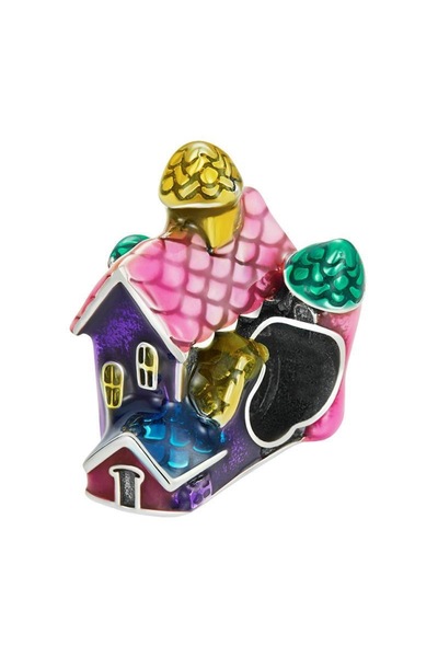 asaf Renkli ev charm | gümüş kaplama