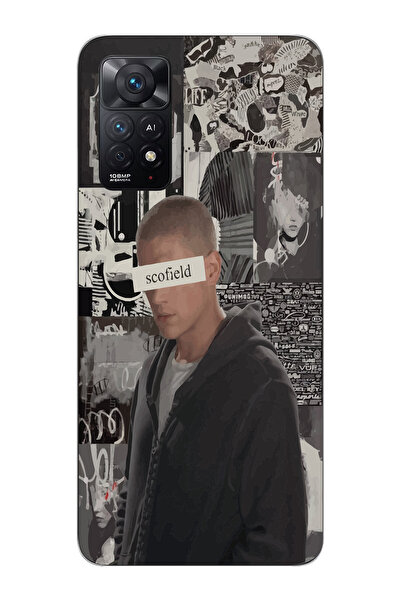 SUPER FRAME Xiaomi Redmi Note 11 PRO Uyumlu Michael Scofield Tasarımlı Şeffaf...