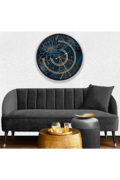 EMYA HOME Kanvas (Ahşap) Duvar Saati - 70 cm