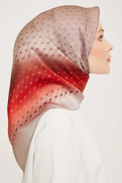 Armine AA Patterned Twill Silk Scarf