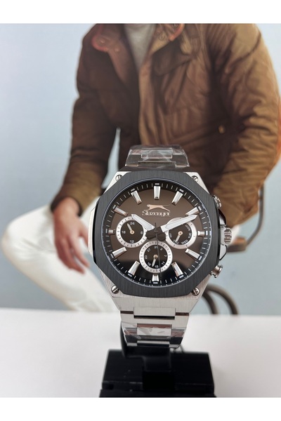 Slazenger ساعة يد رجالية - موديل العريس، مقاومة للماء 5 ATM، ضمان لمدة عامين