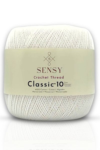 SENSY 100% Mercerized Cotton - Classic White Floss, Lace and Giza Corn Cotton