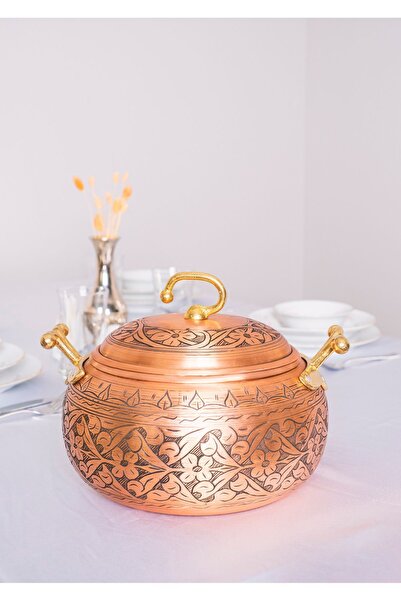 Bakır Concept 5 Lt Capacity Copper Pot - Heavy Processing Chubby Model