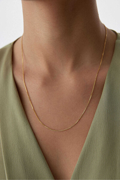 YAVUZ KUYUMCULUK 14 Ayar Altın Sade Zincir