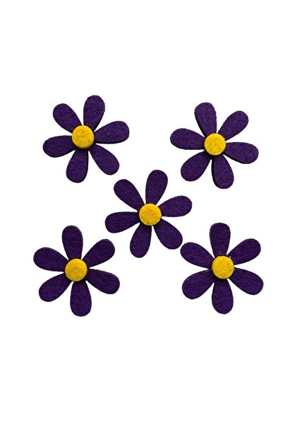 kalben accessories 20 قطعة من شخصيات الزهور اللباد - 4 سم، مادة اللباد