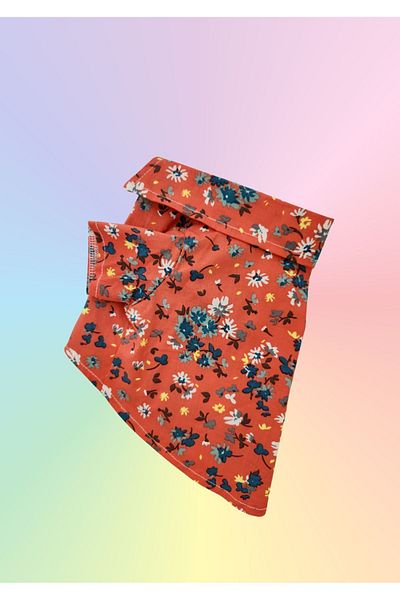 Oli and Lui Red Floral Patterned Dog Shirt