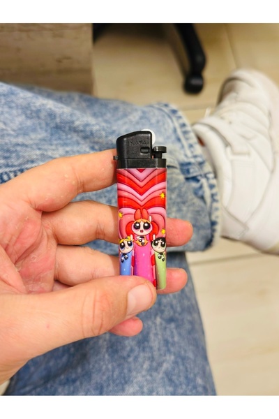 Namgo Powerpuff Girls Kaplamalı Gazlı Çakmak