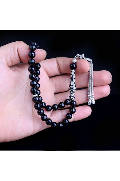 Tesbihsepetim Zircon Stone Uluş Tasseled Onix Rosary