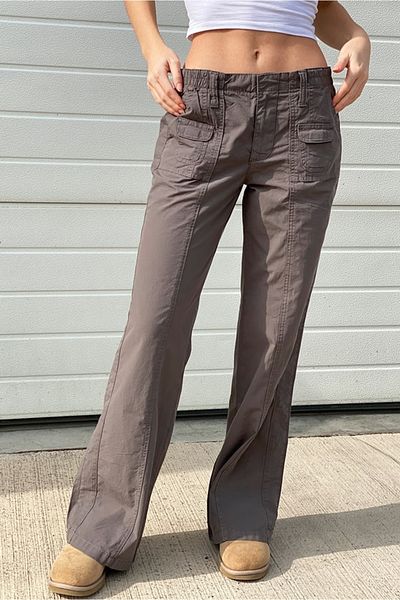 september island Anthracite Color Y2k Cargo Pants