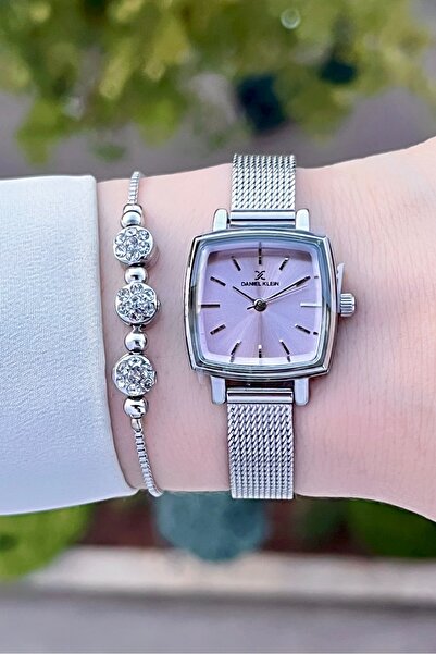 Daniel Klein Kadranı Pembe Kordonu Gümüş Renk 24 Ay Garantili Kadın Kol Saati...