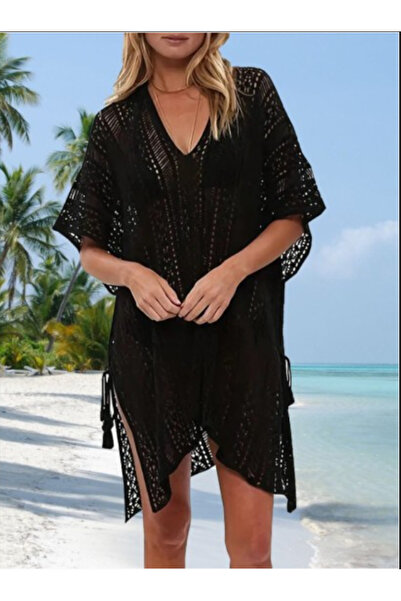 scyllastore Πλεκτό Γυναικείο Παρέο - Σχέδιο Παντσό