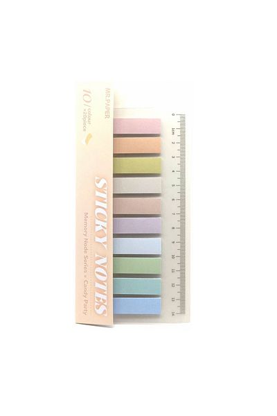sibga tasarım Colored Paper Postit Post-it Post ItBookmark Bookmark Postit Sticker Note Paper 200 Sheets