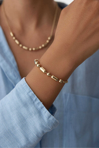 YAVUZ KUYUMCULUK 14 Ayar Altın Modern Kapsül Bileklik