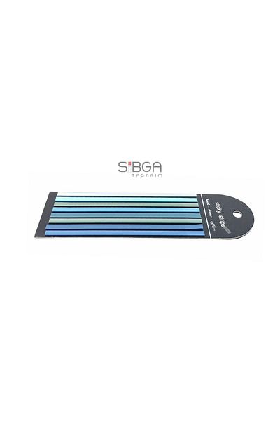 sibga tasarım Thin Long Strip Transparent Colored Postit Post-it Post ItBookmark Bookmark Postit Sticker 160 Sheets