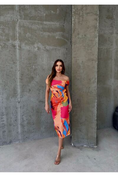 Bang Patterned Women's Dress