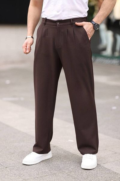 BYATA MENS STYLE MEN'S BAGGY FABRIC PANTS