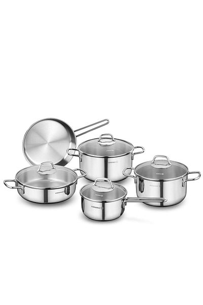KORKMAZ 9 Piece Cookware Set