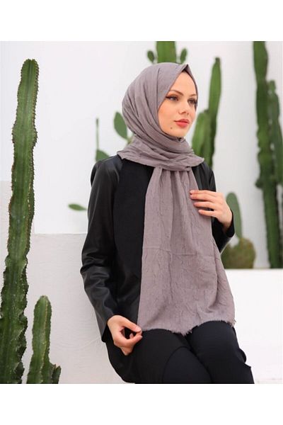HAR-UM Ticaret Bamboo Scarf Shawl Dark Gray
