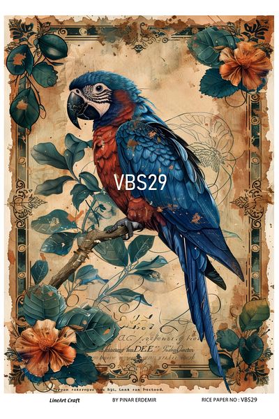 LİNEART Brass Decopage Paper LineArt - LA-VBS29