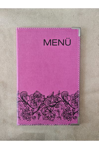 ankara menü A5 Menu - Transparent Acidate Design