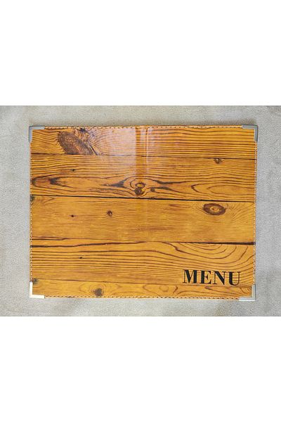 ankara menü A5 Menu - Transparent Acidate Design