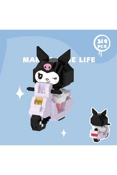 synshop Kuromi Sanrio Y2k Kpop - لغز تعليمي للدراجات النارية، 319 قطعة