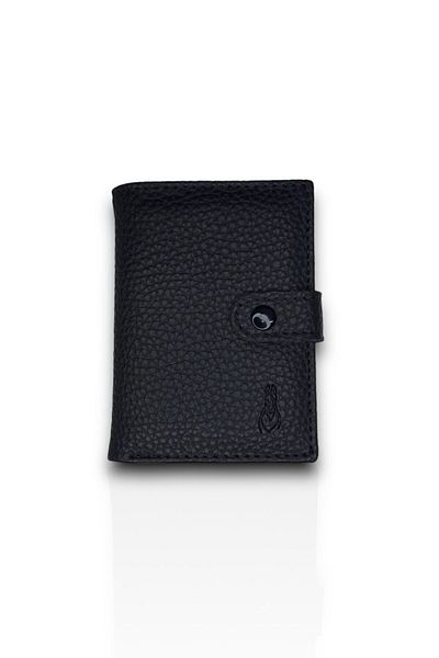 Roan 7 Colors, Minimal Card Holder&Wallet with Money Compartment,10 Transparent Card Compartments,Leather Men's Card Holder Wallet
