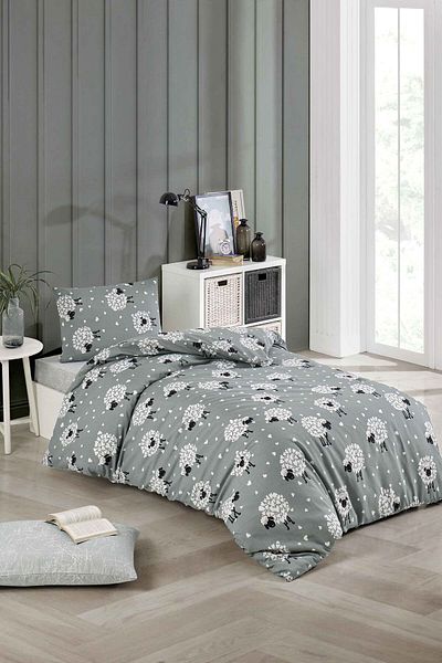 Tabu Home Lamb Single Sheet Elastic Personality Duvet Cover Set