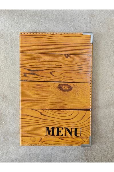ankara menü A5 Menu - Transparent Acidate Design