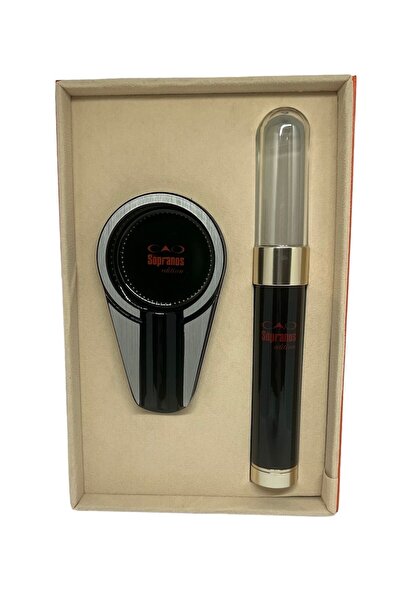 SOPRANOS 2'li Set Metal Küllük + Nemlendiricili Metal Puro Tüpü