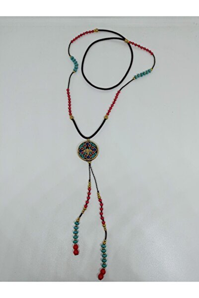 mama india alaçatı Etnik Tasarım Makrome Otantik Bohem Kolye No:10